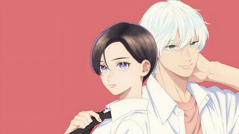 Yoi and Kohaku sharing a quiet moment under the evening sky