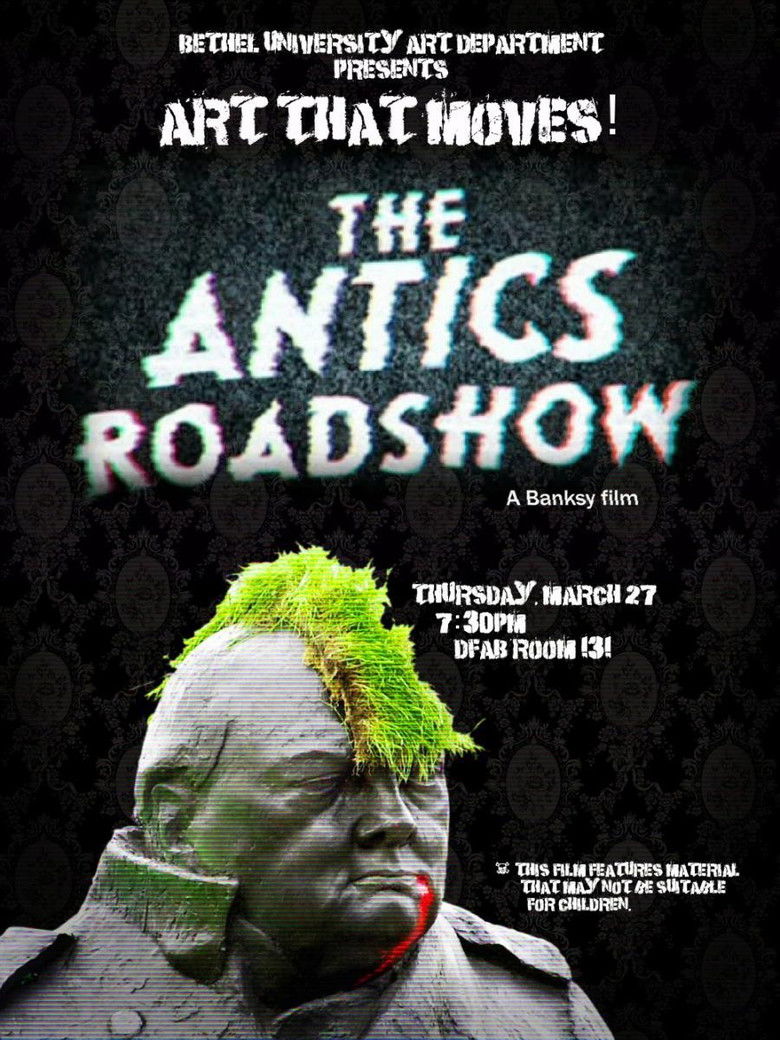 The Antics Roadshow poster background