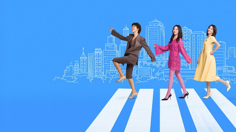 Three friends walking together