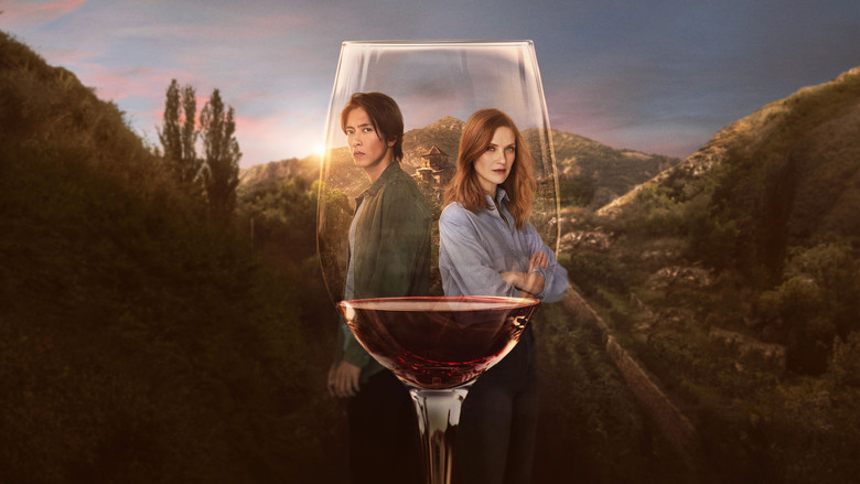 Camille looking pensive at a vineyard