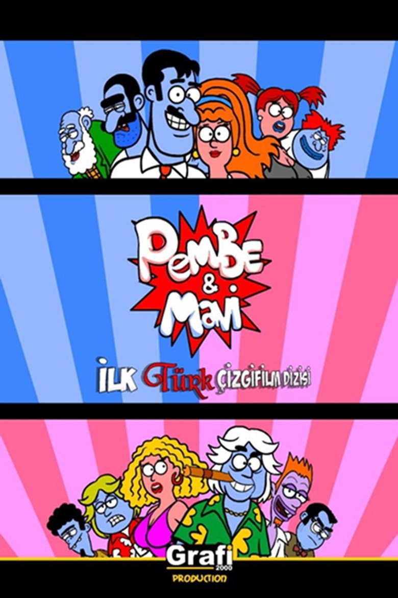 Pembe ve Mavi poster background