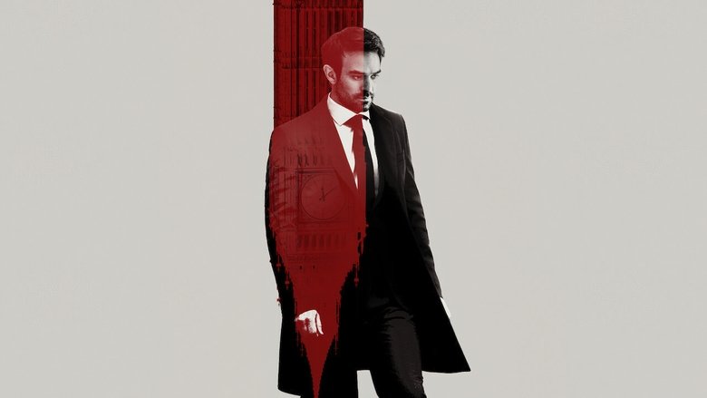 A dimly lit room where Charlie Cox’s Adam Lawrence stands between two women—his wife, Maddy, and the Russian spy, Kara—his face caught in the kind of exhausted indecision that spy thrillers usually dress up as moral complexity.