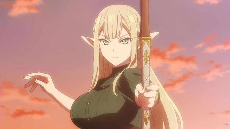 A vibrant, glowing magical interface hovering in the air as Hibiki examines an ancient artifact