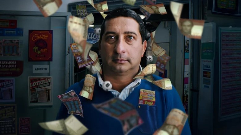 A close-up of Javier Zapata’s hands holding a faded, damaged lottery ticket, the numbers barely legible.