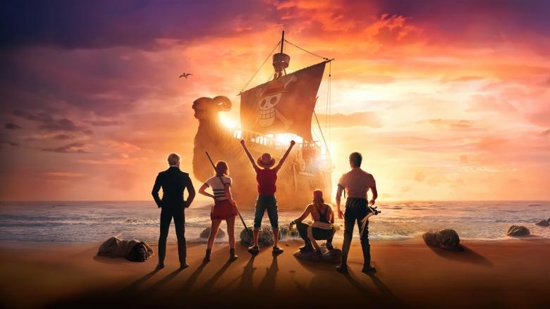 The pirate crew's ship