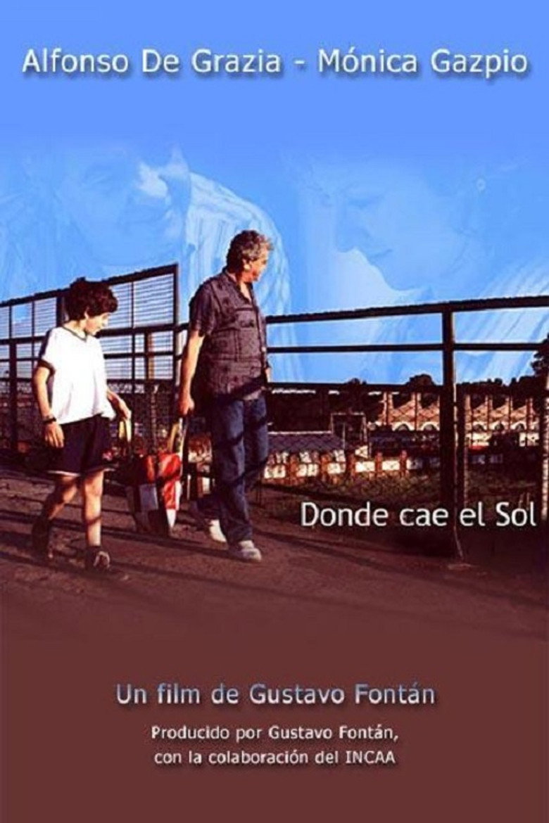Donde cae el sol poster background