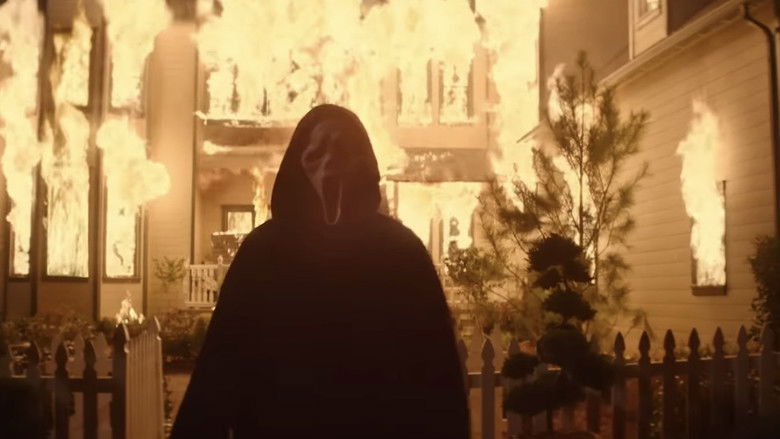 Ghostface lurking in the shadows