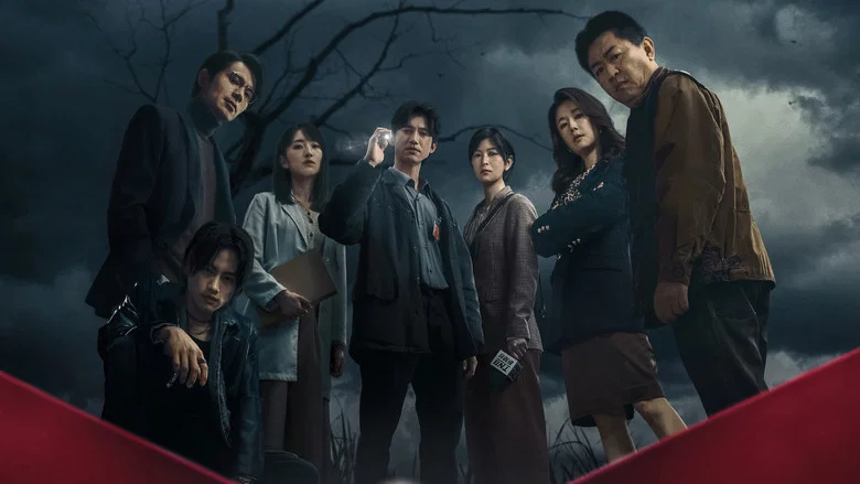A dimly lit interrogation room, the glow of a CRT monitor casting eerie shadows on the faces of the prosecutor and detective.