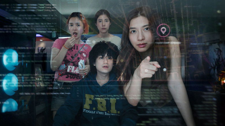 A dimly lit call center, rows of scammers hunched over computers, their faces illuminated by the glow of screens