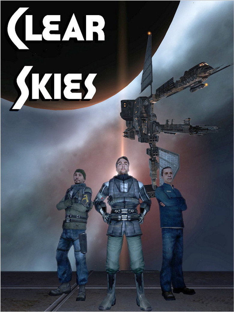 Clear Skies poster background