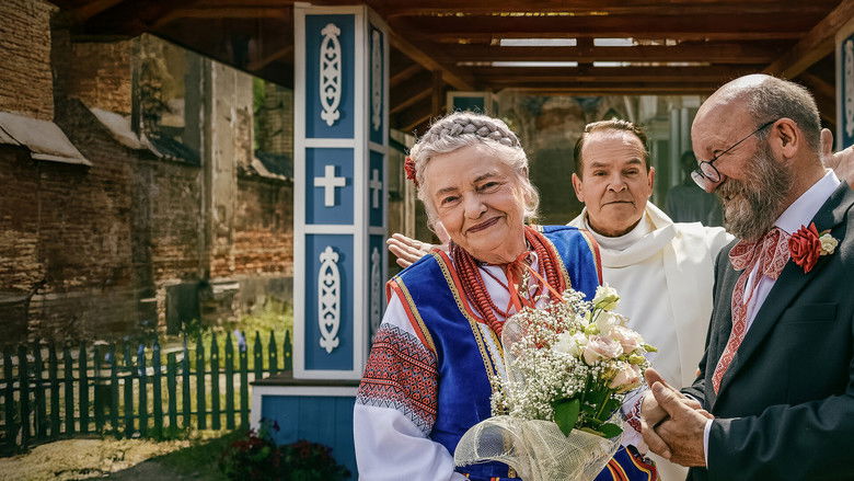 A close-up of a small-town kitchen scene with several characters looking stressed but determined