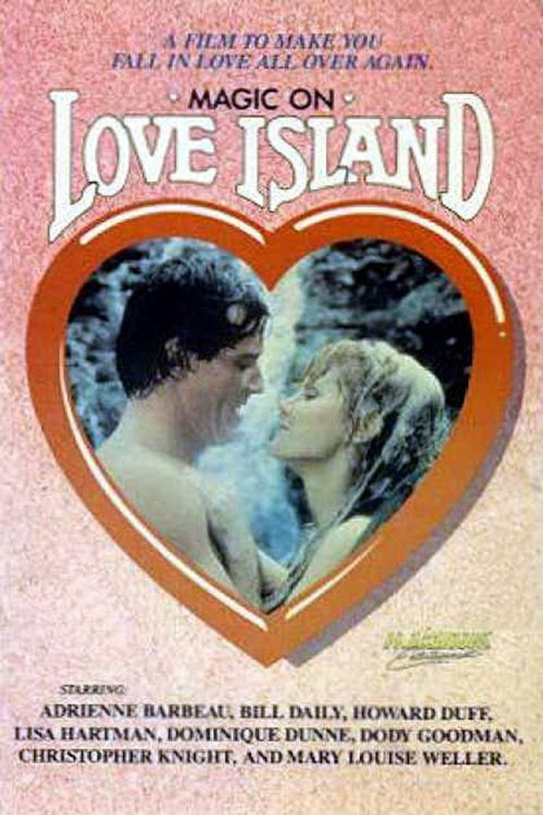 Valentine Magic on Love Island poster background