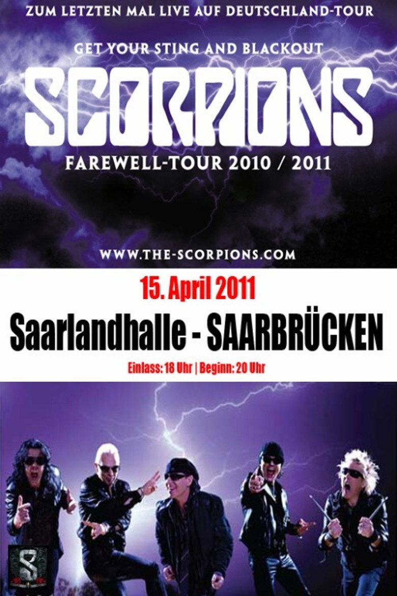Scorpions - Live au Saarlandhalle Saarbrucken poster background