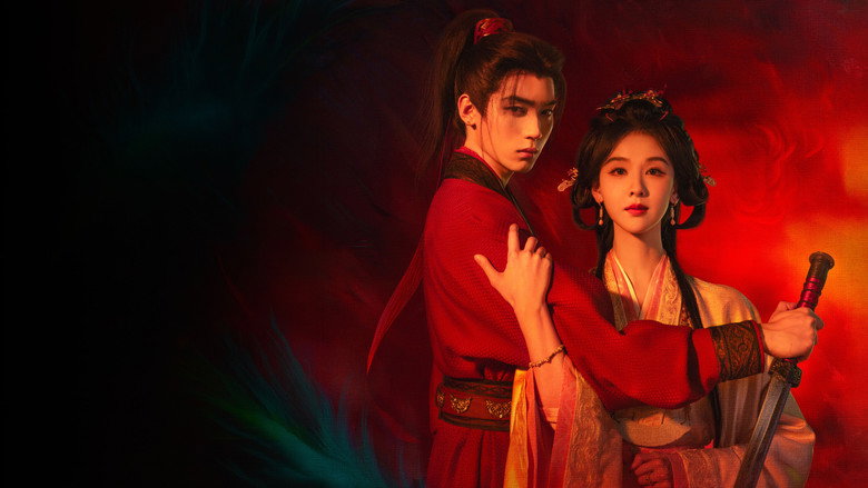 Chu Zhao standing in a moonlit courtyard, her armor half-discarded, the weight of a sword still in her grip