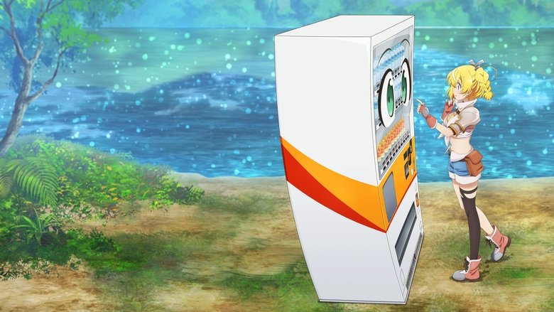 The titular vending machine sitting in a forest clearing