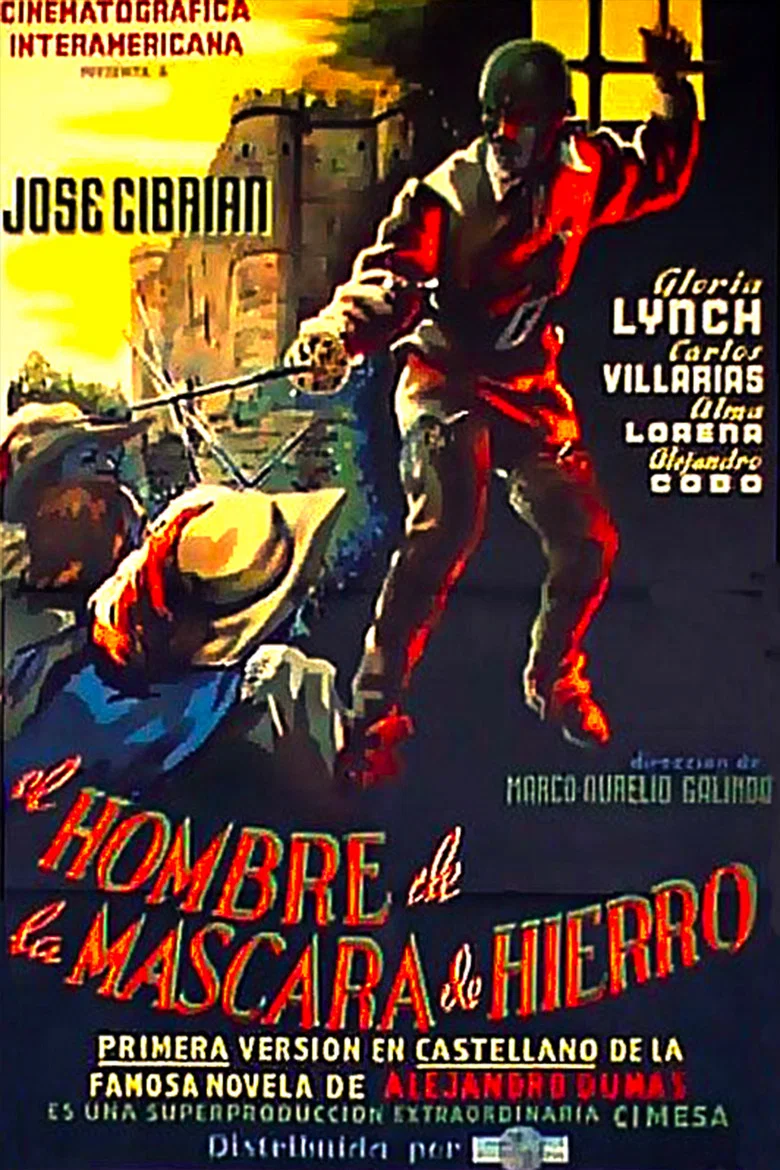 El hombre de la máscara de hierro poster background