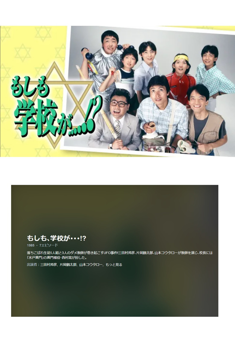 What if the school...? poster background