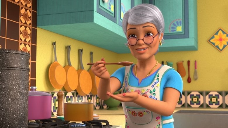Teresa and Barbie in the bustling kitchen, flour dusting their cheeks as they laugh over a mixing bowl