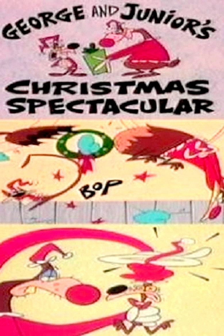 George and Junior's Christmas Spectacular poster background
