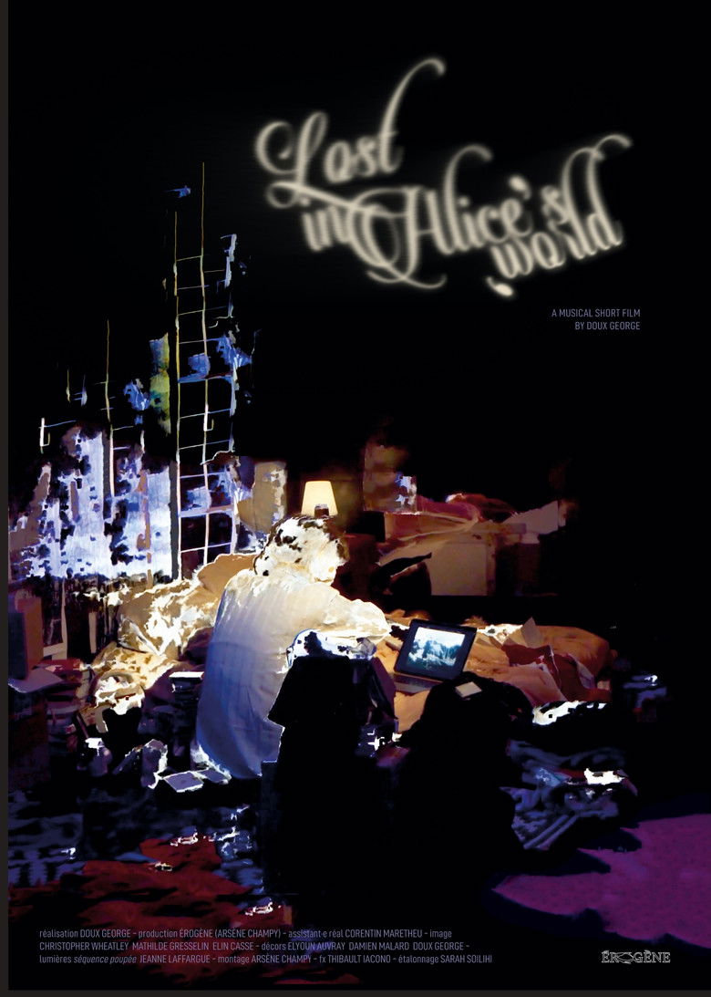 Lost in Alice's world poster background