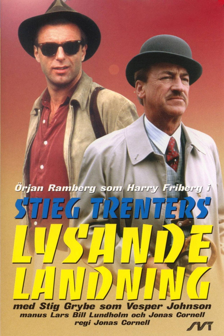 Lysande landning poster background