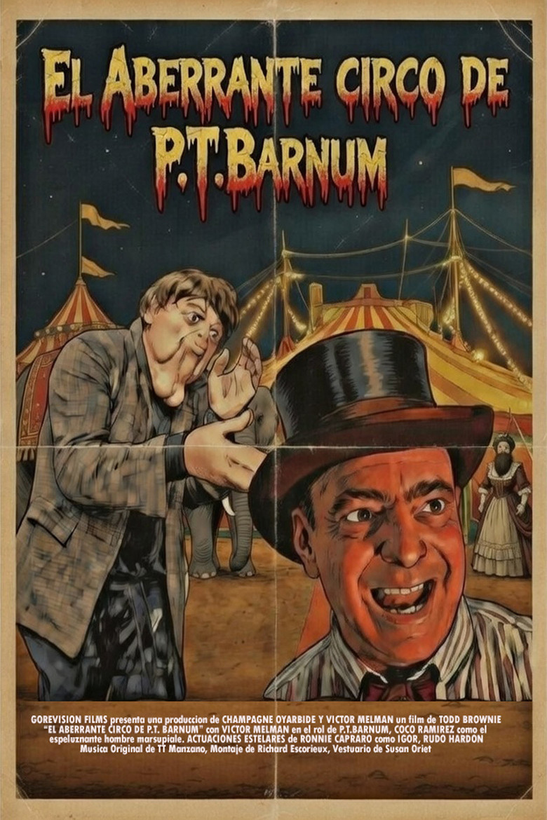 P.T. Barnum's aberrant circus poster background