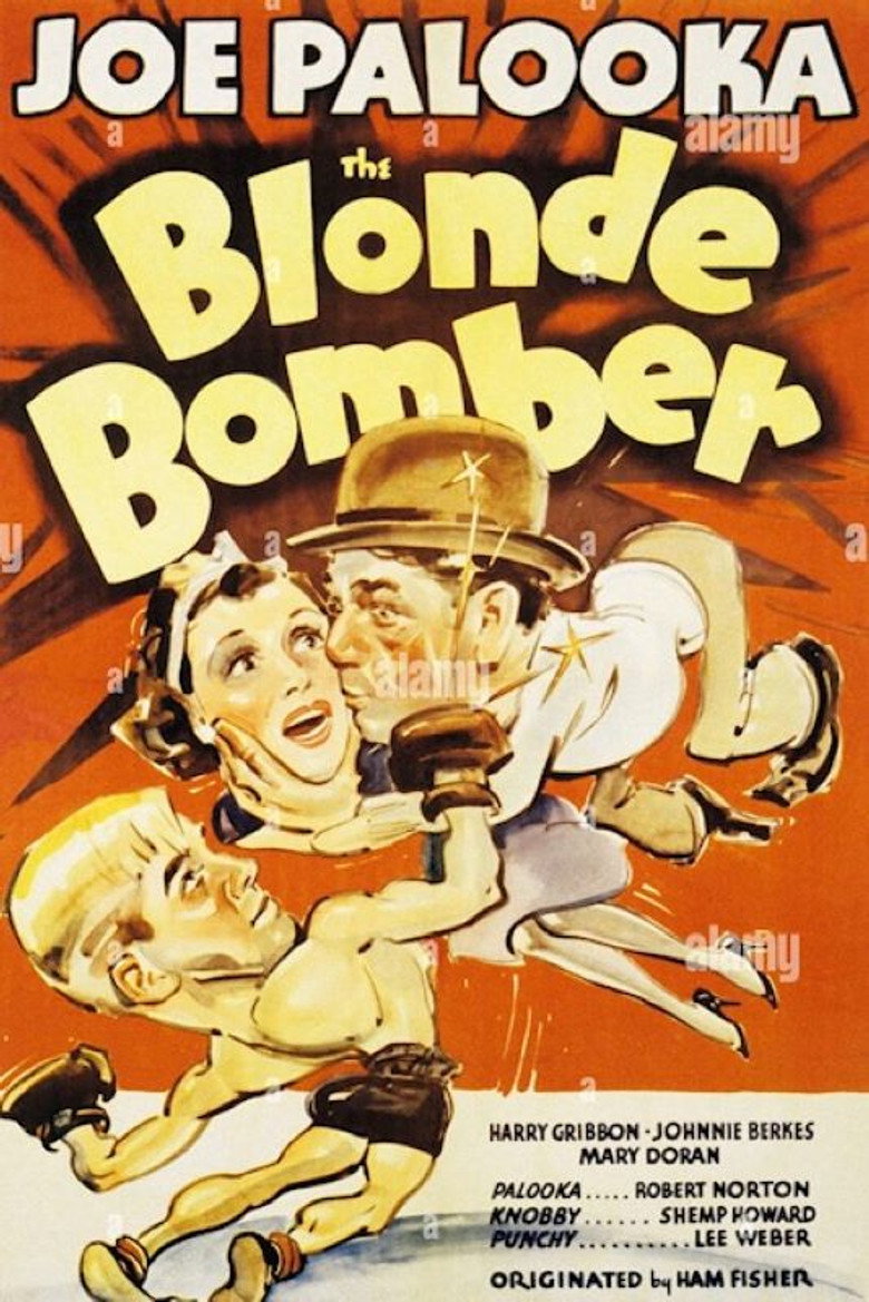 The Blonde Bomber poster background