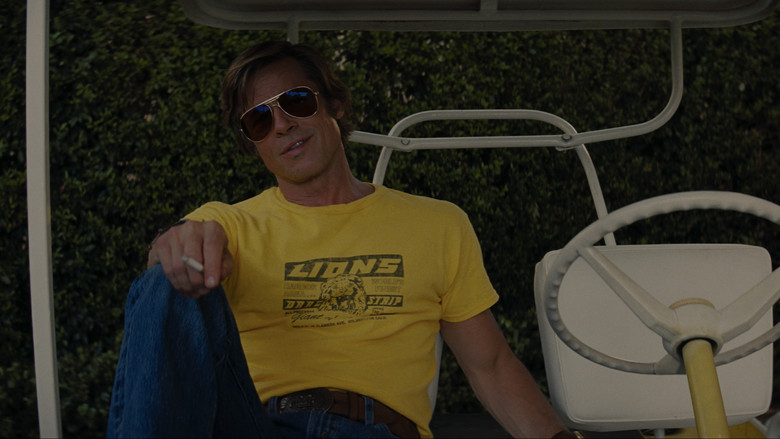 Margot Robbie as Sharon Tate dancing at the Playboy Mansion