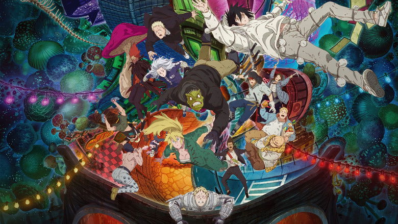 Caiman standing in the rain, his lizard head framed against the brutalist architecture of the Hole.