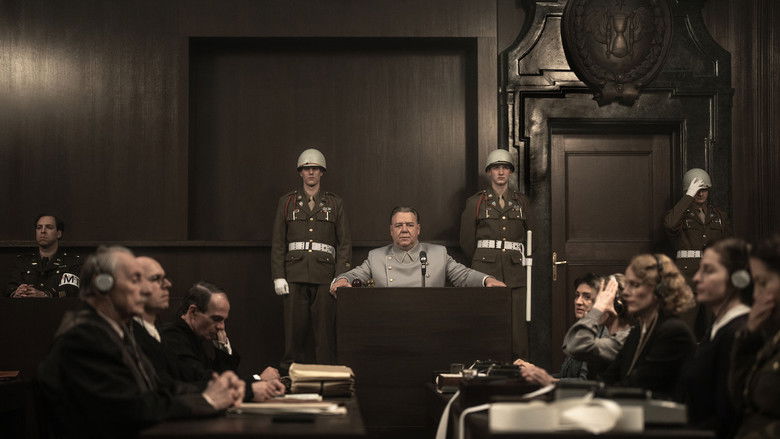 The imposing courtroom of the Nuremberg trials