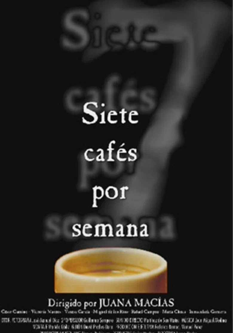 Seven Coffees a Week poster background