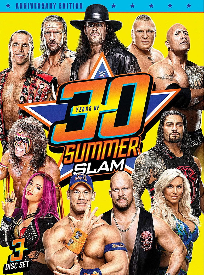 WWE: 30 Years of SummerSlam poster background
