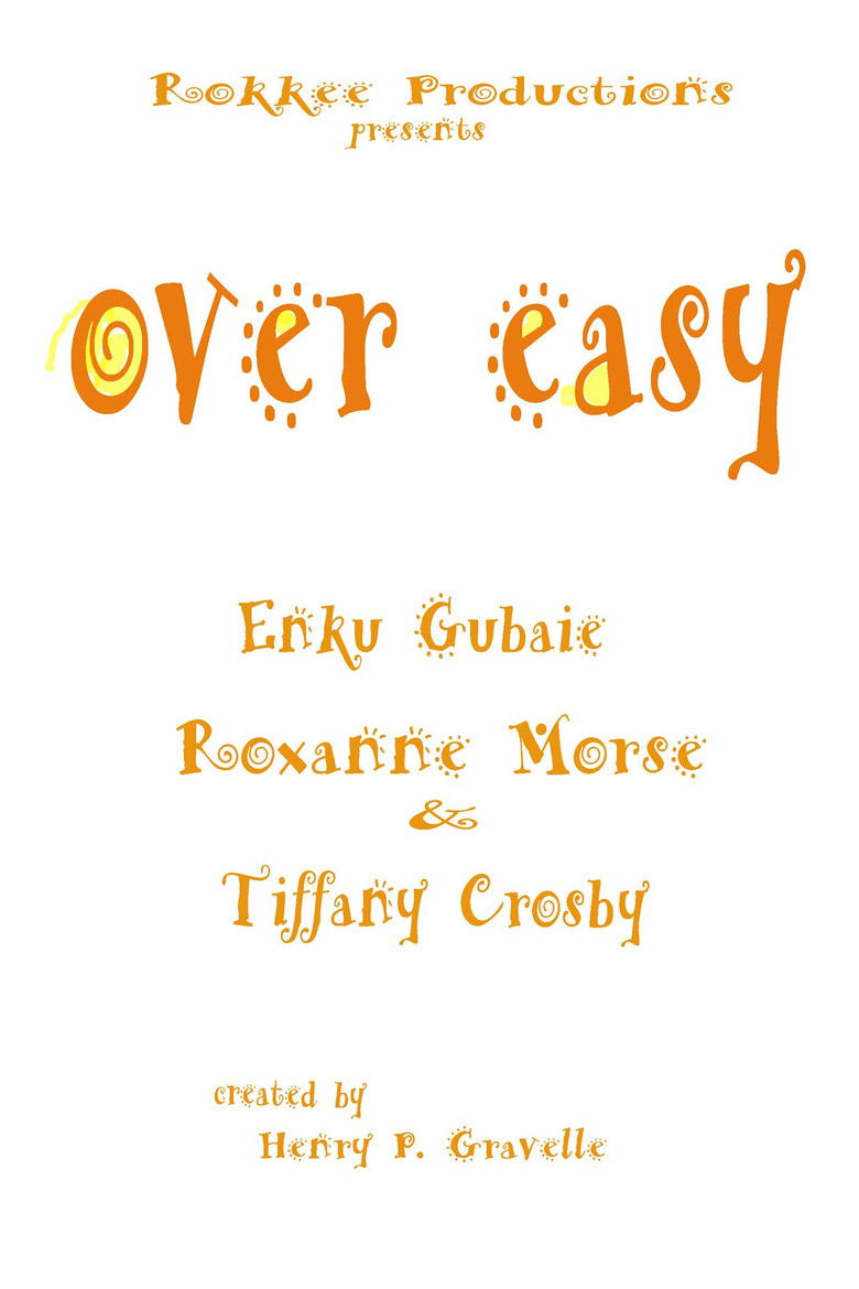 Over Easy Courthouse Café poster background