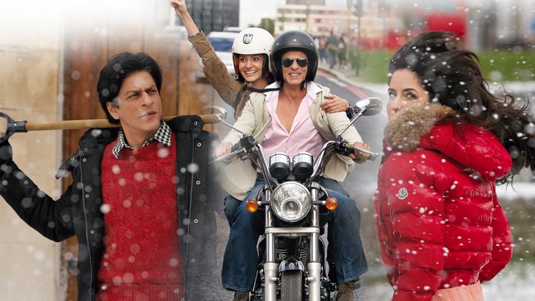 A still from the opening credits, where Shah Rukh Khan stands against a London skyline, the poem's words lingering in the air like a promise.