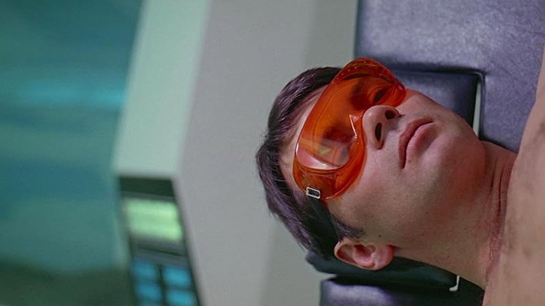 The bright, sterile corridors of the Discovery One