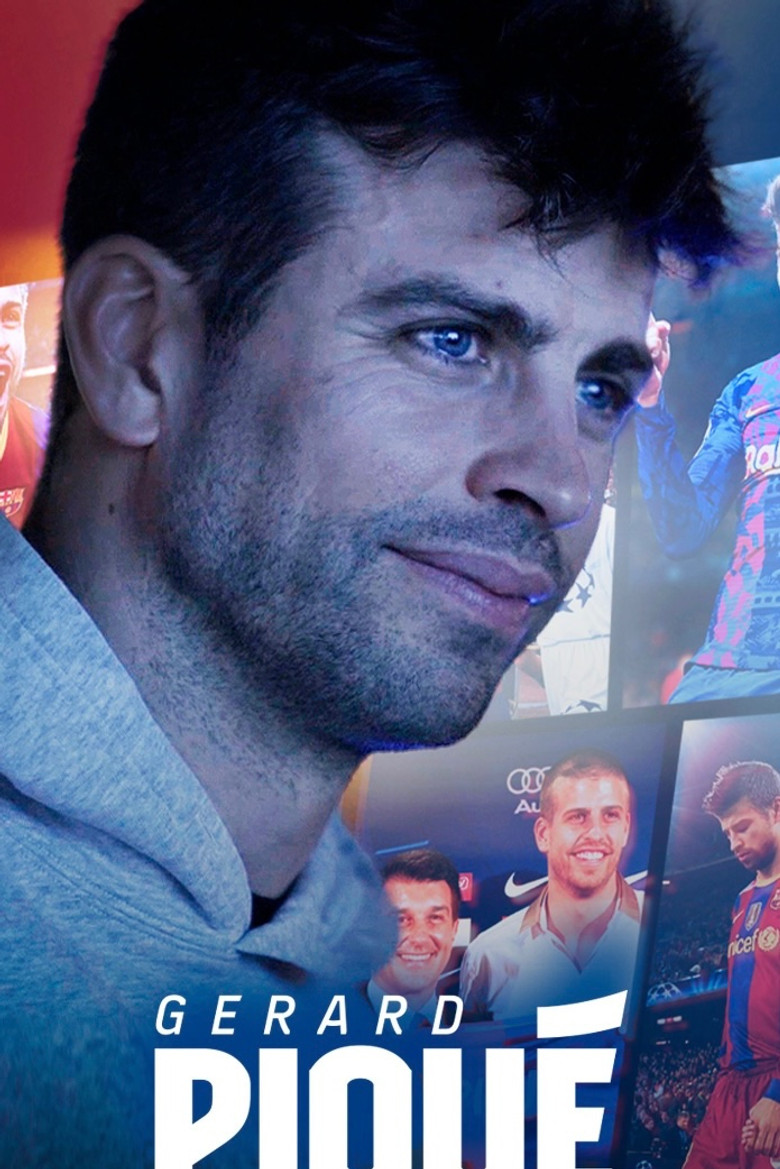 Gerard Piqué, a life in blaugrana poster background