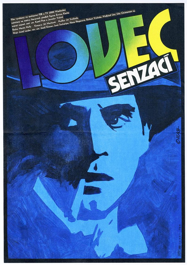 Lovec senzací poster background