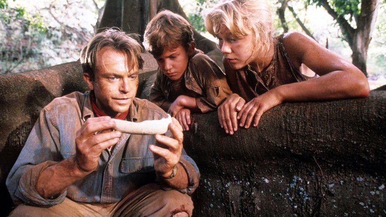 The Tyrannosaurus Rex roaring in the rain