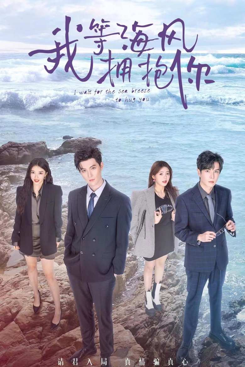 I Wait for the Sea Breeze to Hug You poster background