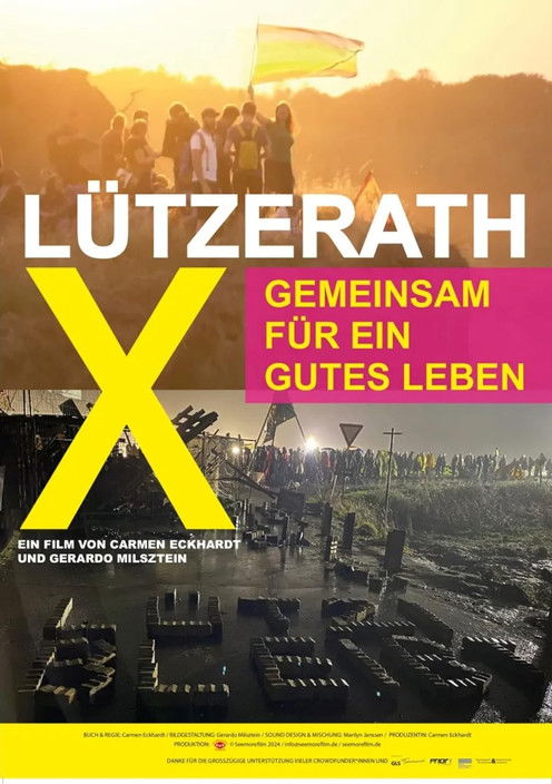 Lützerath - Gemeinsam für ein gutes Leben poster background