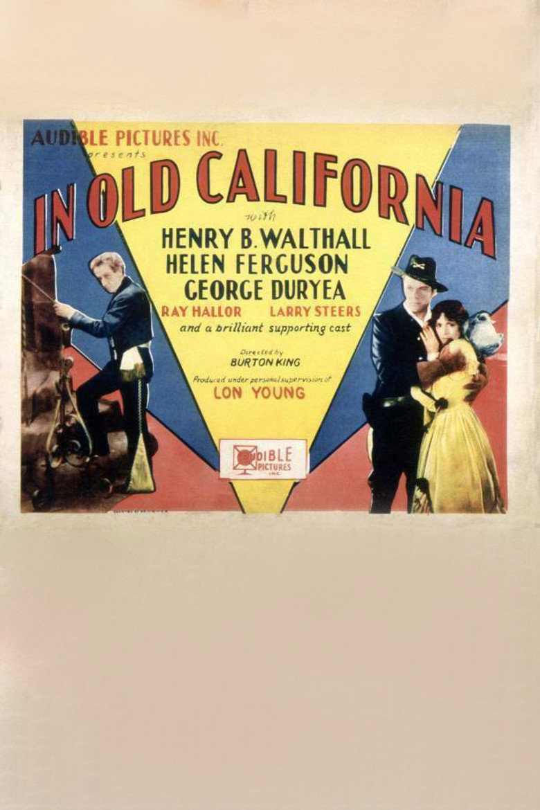 In Old California poster background