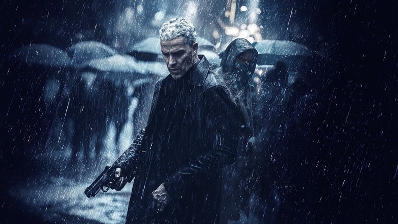 Malik standing in the rain, looking at evidence