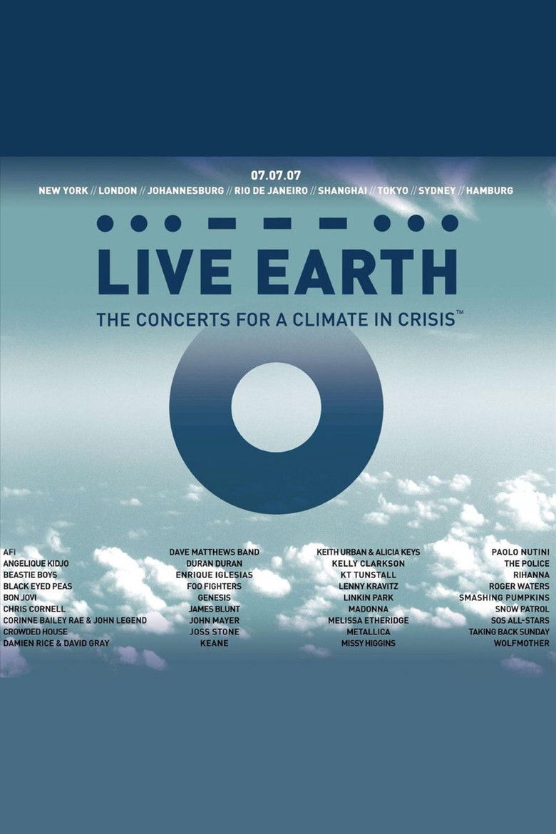 Live Earth: A Concert for a Climate in Crisis poster background