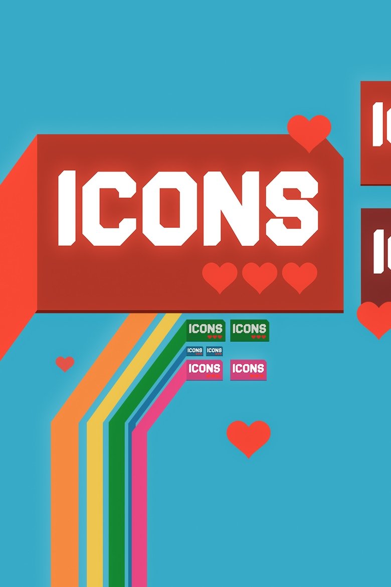 Icons poster background