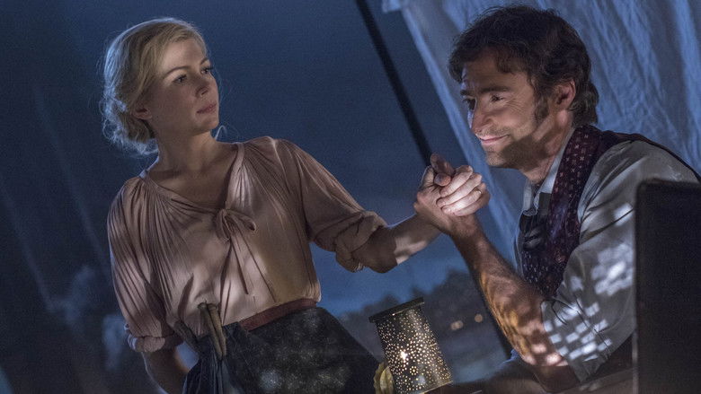 Barnum and Charity on a rooftop