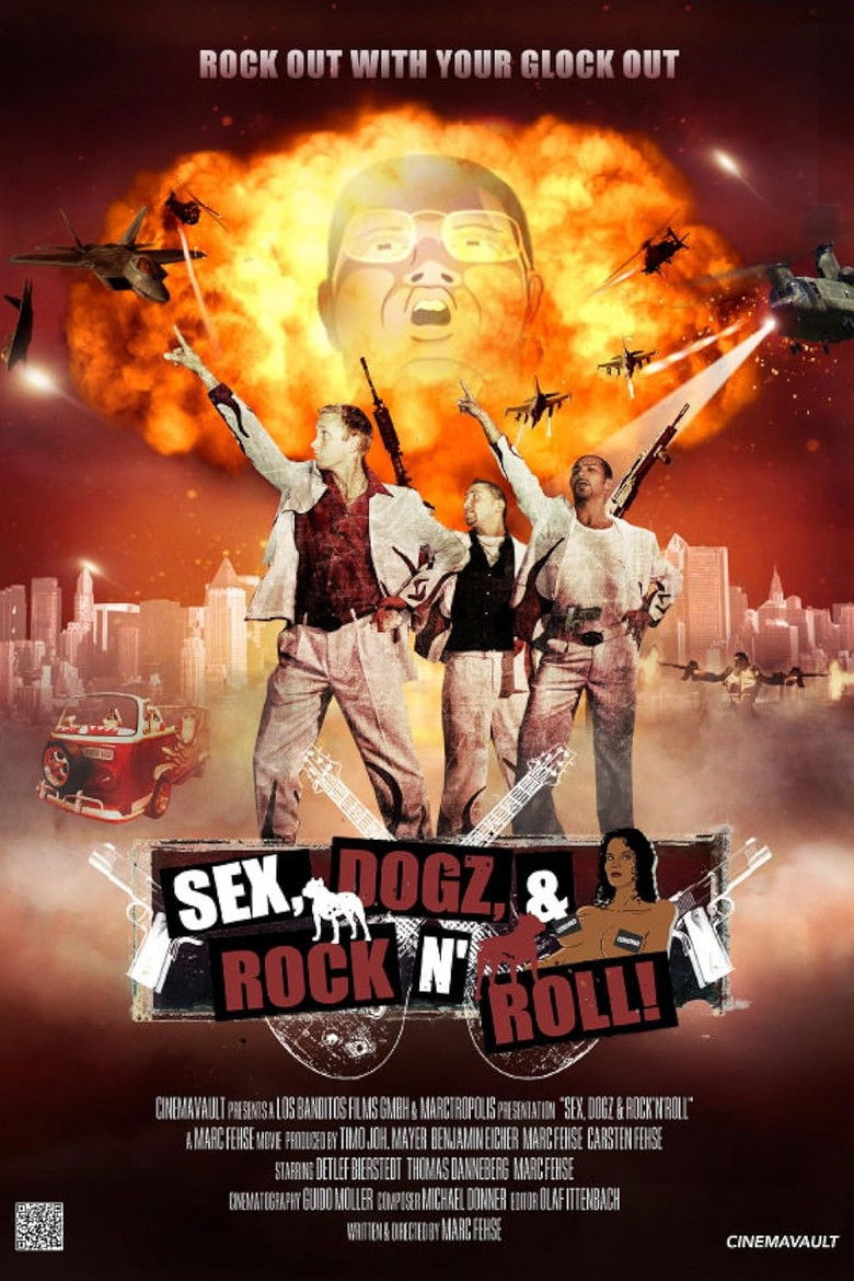 Sex, Dogz and Rock n Roll poster background