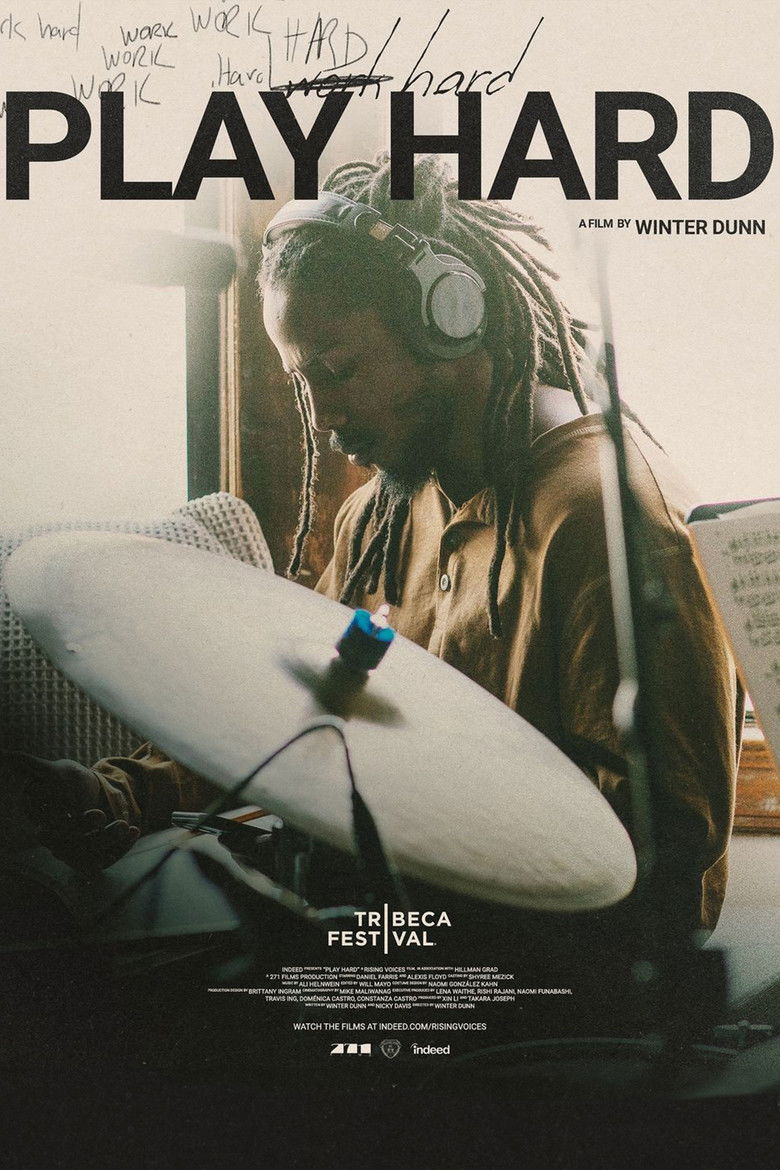 Play Hard poster background