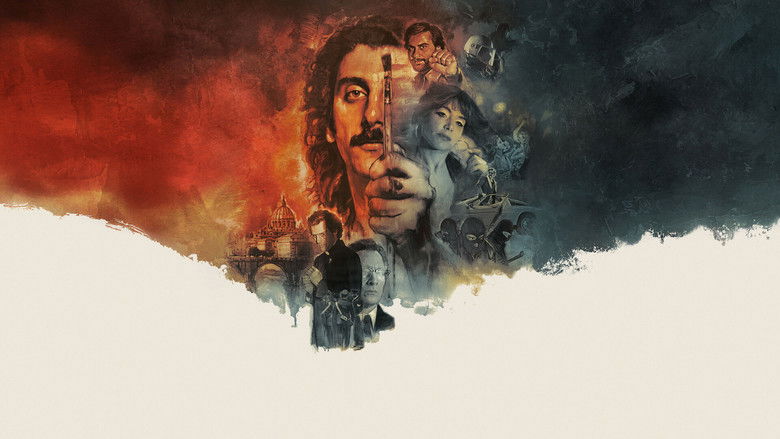 Toni painting in the Italian countryside