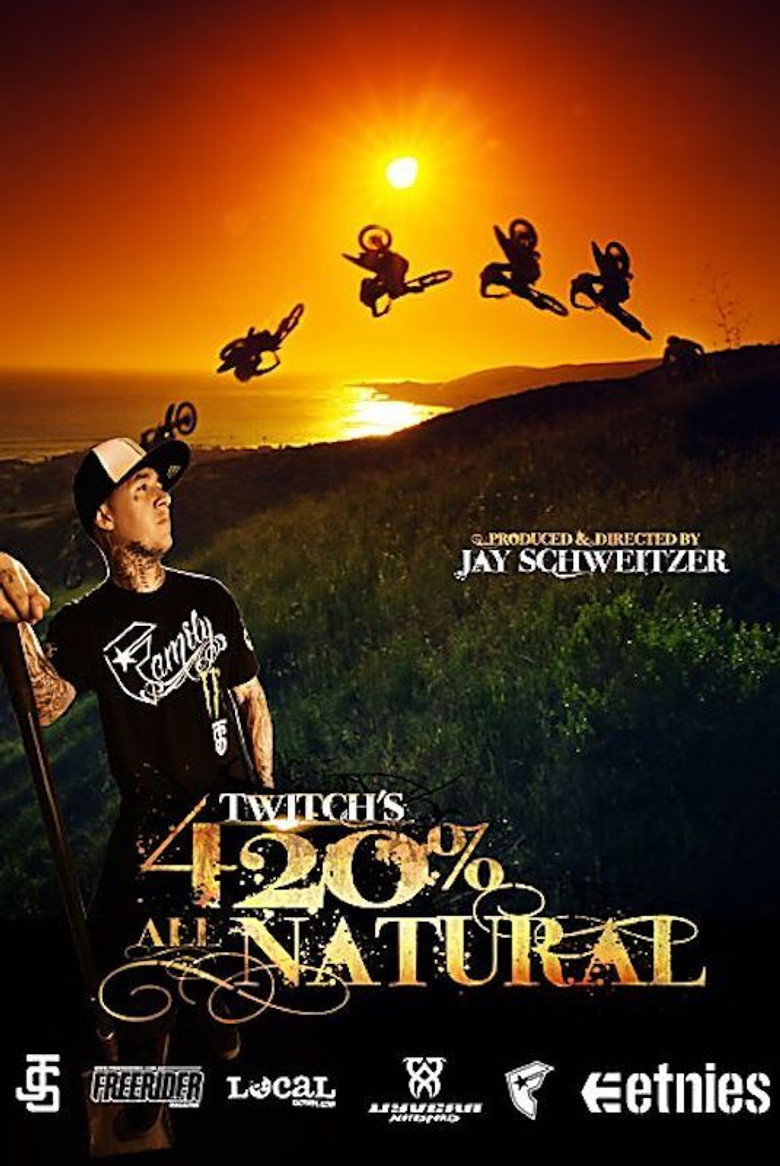 Twitch's 420% All Natural poster background