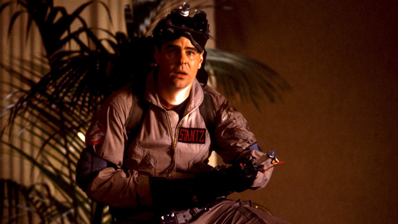 The library ghost scene where the team first encounters a supernatural entity